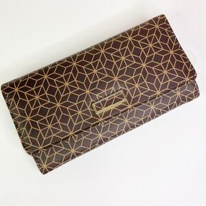 NEW Brown Geometric Bifold Wallet
